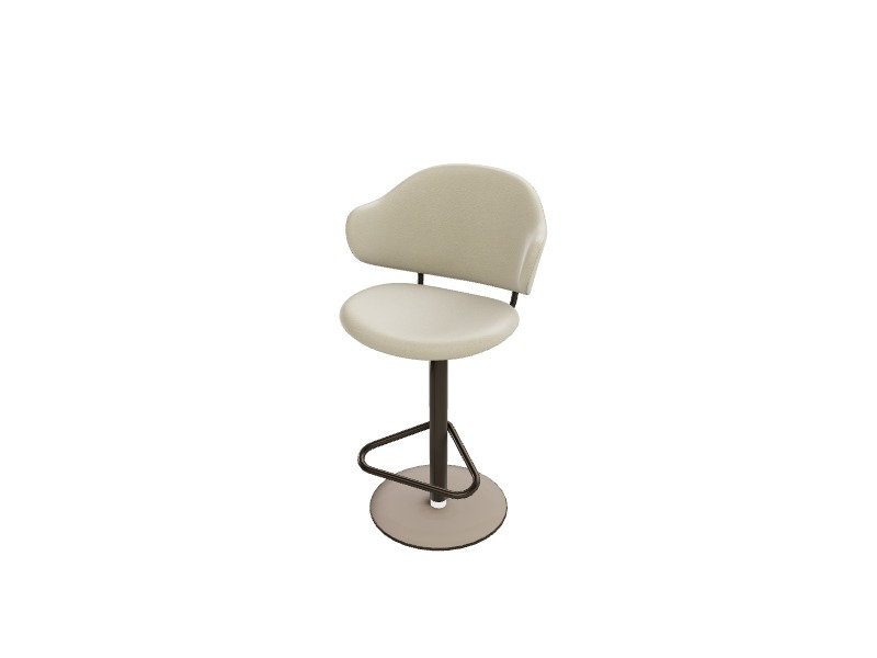 Holly Adjustable Stools, Matt Bronze, Softer Hemp