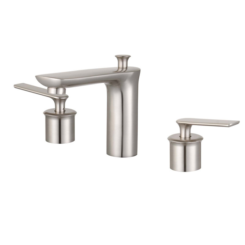 Robinet de salle de bain espacé avec ensemble de drain