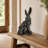 Mother Hare and Baby Garden Statue