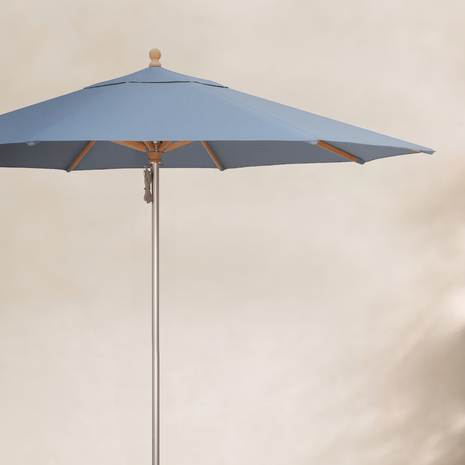 Darlington 132'' Outdoor Umbrella, Cast Ocean Sunbrella® Plainweave