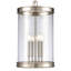 Luminaire suspendu 4 lumières de 12,75 po de large Mendoza - nickel poli-653969830-653969829-653969831