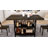 Vondie 47" Metal Base Rectangle Dining Table, Kitchen Table With Storage Shelf For 4 People-937612427