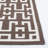 Amelah Flat Weave Banana Silk/Wool/Cotton Geometric Rug in Chocolate/Ivory-1522891560