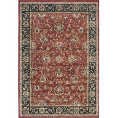 Giroux Oriental Hand Woven Area Rug