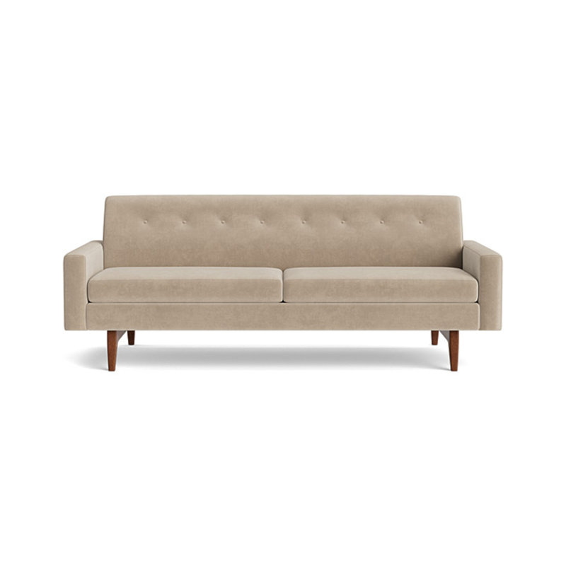 Tyler Sofa (85"), Velvet - Beige
