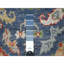 Tapis de couloir oriental bleu 4 pi 1 po x 11 pi 9 po à motif de galerie Oushak angora 9015B6AD789740EBBA7F80FF5D169F93