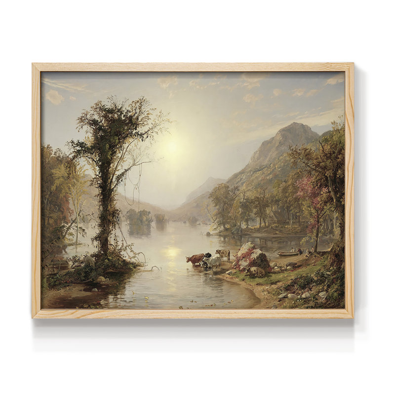 Paysages rétro-CLIV - reproduction encadrée, H 8 po x l 10 po, Naturel