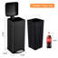 Poubelle de salle de bain 8 gallons, poubelle à pédale carrée 30 litres en acier inoxydable, vert-102478661