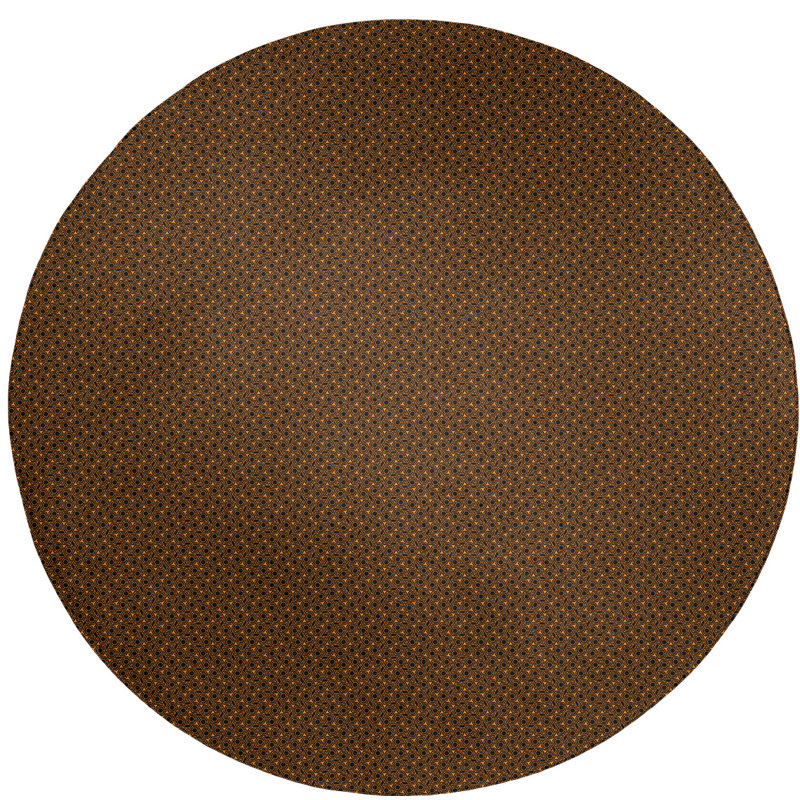 Chenille Geometric Indoor Rug, Round 5'