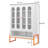 Modern Minimalist Double Door Shoe Cabinet With Adjustable Mesh Doors And High Foot Hollow Storage Cabinet Bottom, Compatible With Robotic Vacuum Cleaners-1334268583