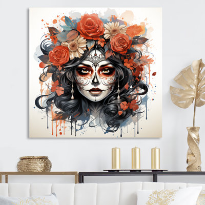 Jour des morts, "Diva", reproduction d'art sur toile encadrée