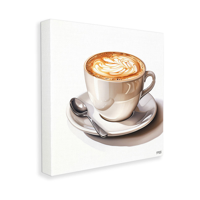 "Chic Modern Cappuccino" par RB sur toile, H 24 po x l 24 po