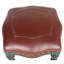 Alfredo Victorian Faux Leather Ottoman