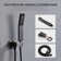 1-Spray Patterns 9.8 In. Dual Fixed And Handheld Shower Head With 1.8 GPM In Oil-Rubbed Bronze