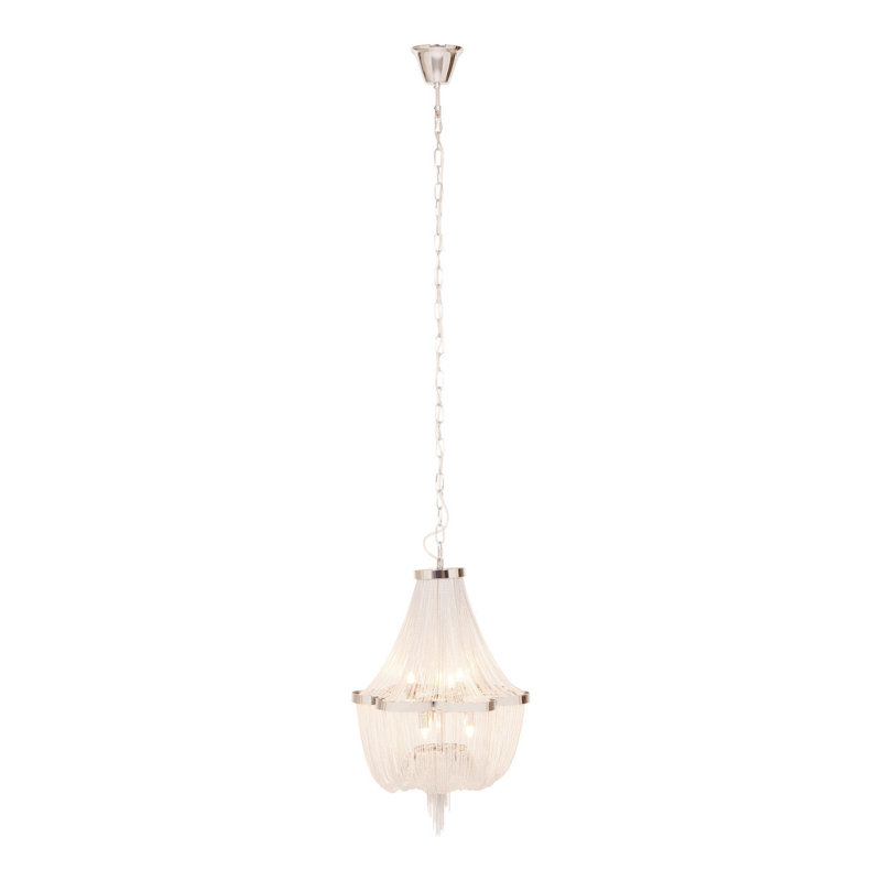 Krouse 6 - Light Silver Lantern Pendant