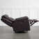 Puspha 37'' W Modern Vegan Leather Swivel Manual Recliner