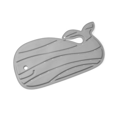 Non-Slip Baby Bath Mat, Moby, Grey
