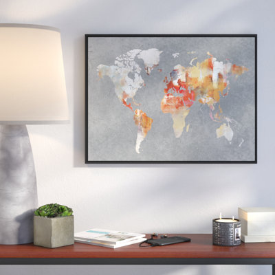 World Map - Print on Canvas