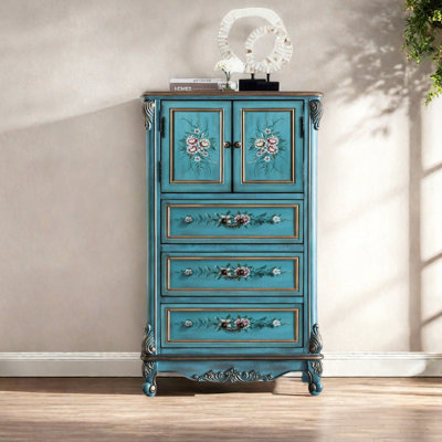 Spacious Storage Cabinet with Artistic Designs