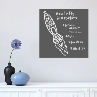 Outerspace/Black I by Noonday Design - Wrapped Canvas Print