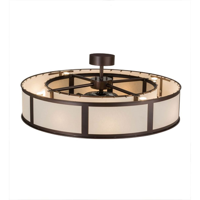 Smythe Craftsman Downrod Flush Mount