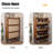 28 Pair Shoe Storage Cabinet with 3 Flip Drawers-429986984