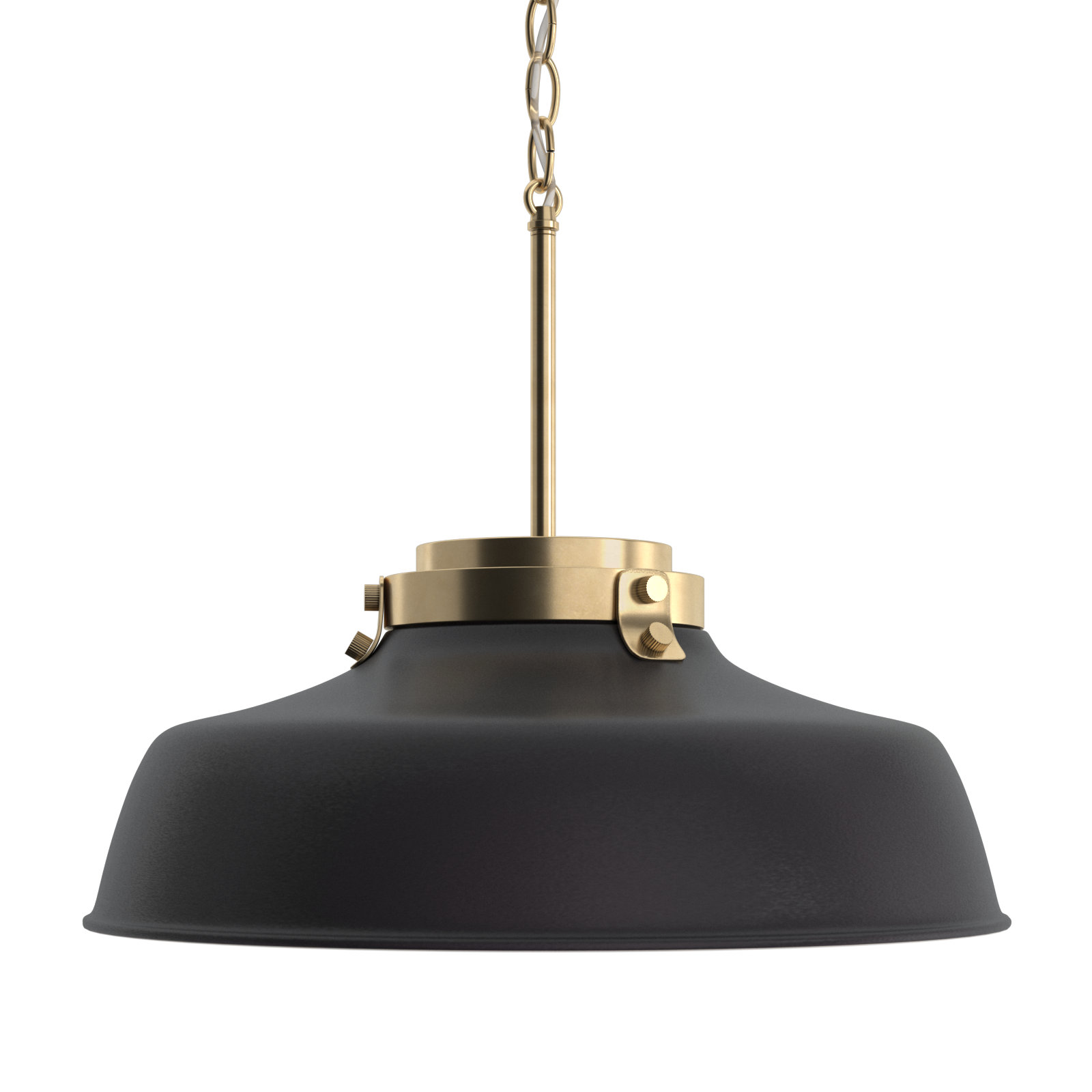 Luzon Single Light Metal Dimmable Pendant, Matte Black