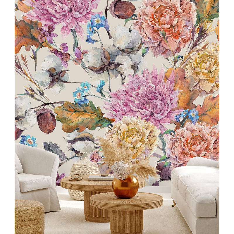 Peel & Stick Wall Mural, 10.42' W x 10.42' L