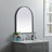 Sabine Metal Arch Wall Mirror-272105429-272105437