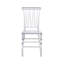 Ensemble de 2 chaises empilables en acrylique transparent de style Chiavari
