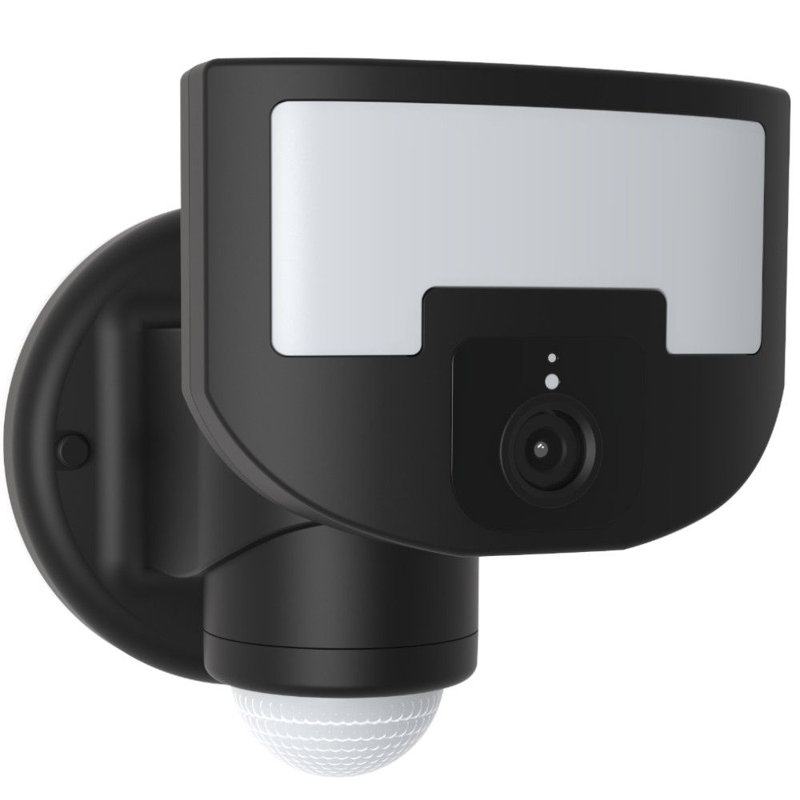 Smart 1 - Head LED Hardwired Dusk to Dawn Outdoor Security Flood Light with Motion Sensor, Black
