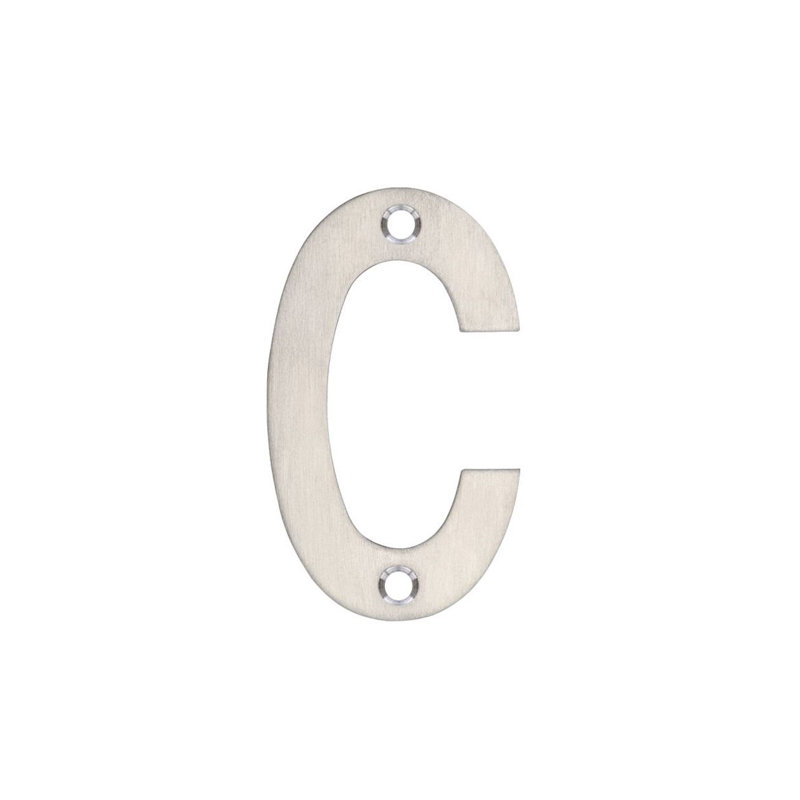 7.5cm H Stainless Steel House Letter, Satin Stainless