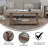 Talmon 2-Tier Coffee Table with Metal Side Braces and Corner Caps-638147241