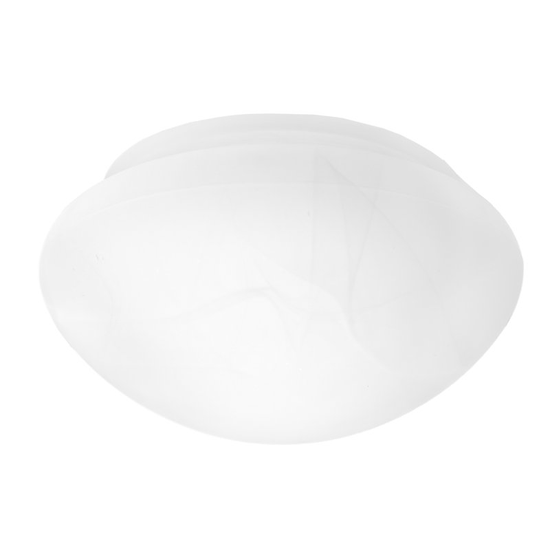 Verre dôme de remplacement 7 pouces en albâtre, collection Millbridge, blanc