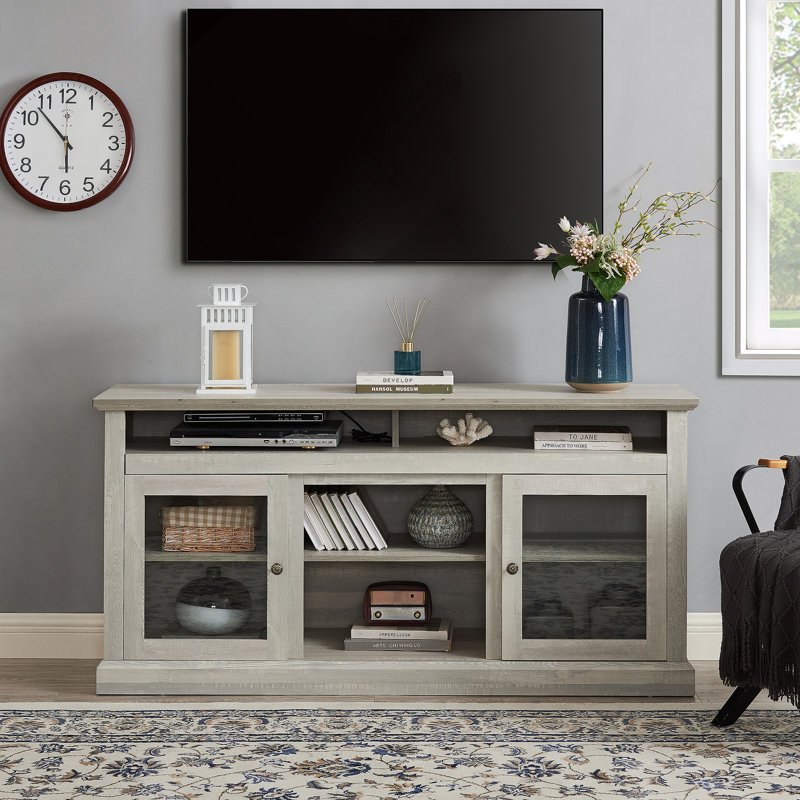 Meuble télé avec espace de rangement pour téléviseur de 65 po ou moins
