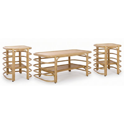 Clemont 3 Piece Living Room Set