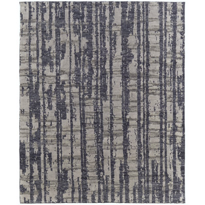 Altmar Modern Abstract, Blue/Gray/Taupe Area Rug