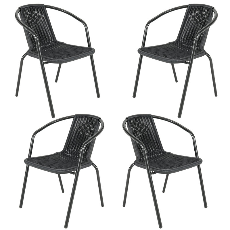 Anamara Stackable Outdoor Patio Dining Armchair