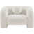Tissu crème bouclé