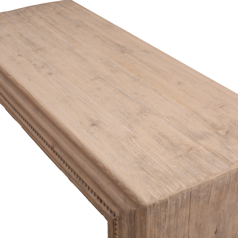Table basse simple en bois massif, H 17,72 po x L 66,93 po x l 25,59 po