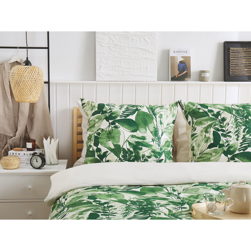 Floral Duvet Cover Set with Pillowcases Included, 155 x 220 cm - 1 Pillowcase (80 x 80 cm)