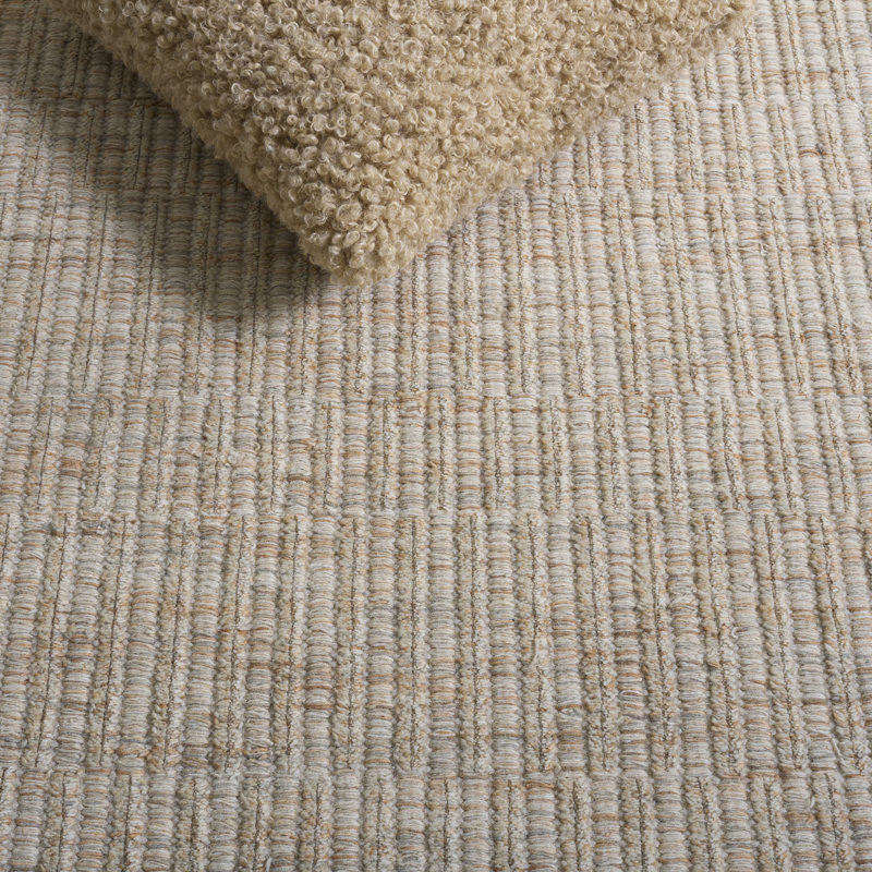 Natura 230 Hand Woven Wool Pile No Pattern Rug, Rectangle 6' x 9'