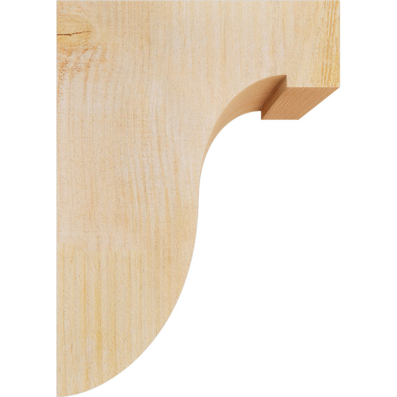 Del Monte Corbel, H 14 po x l 6 po x P 10 po, Sapin de Douglas, Sciage brut