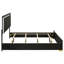 Marceline Wood Queen LED Panel Bed Black-984136673-984136677