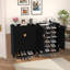 Rangement à chaussures moderne avec tablettes réglables-321229782