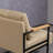 Leather Accent Chair Guest Chair for Living Room, Mid Century Armchair for Bedroom-106447097