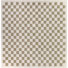 Walker Beige Checkered Shag Area Rug