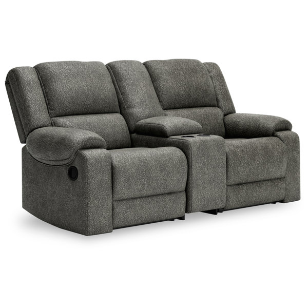 Signature Design by Ashley Benlocke 81'' Upholstered Reclining Loveseat ...