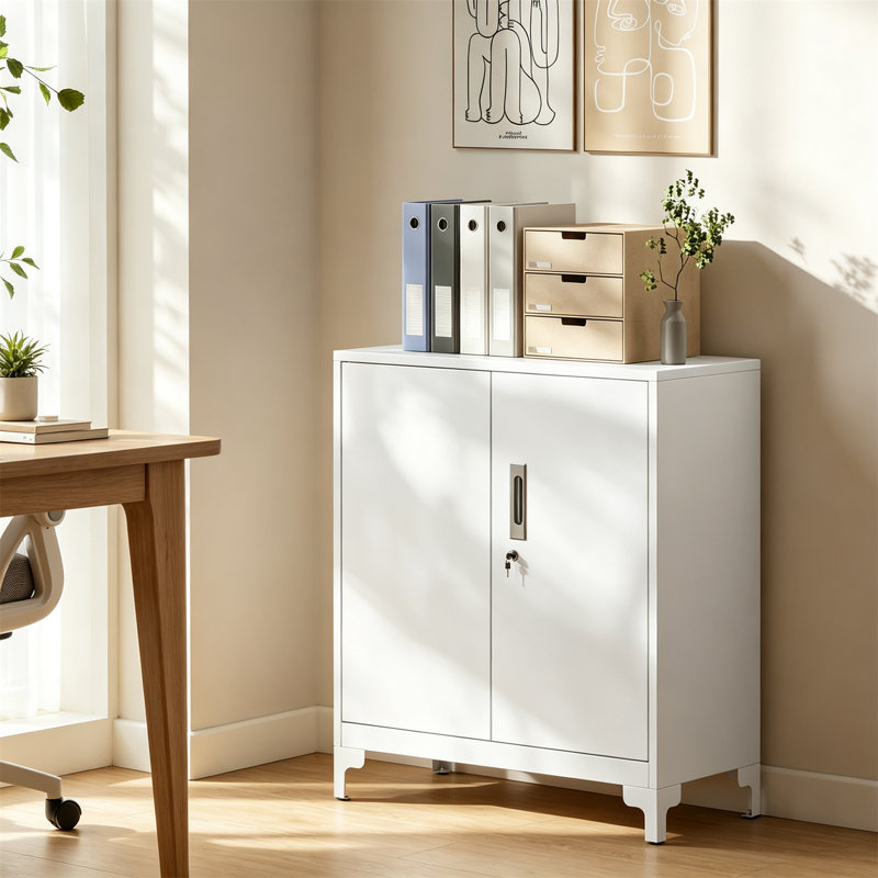 80 cm W Filing Cabinet, White