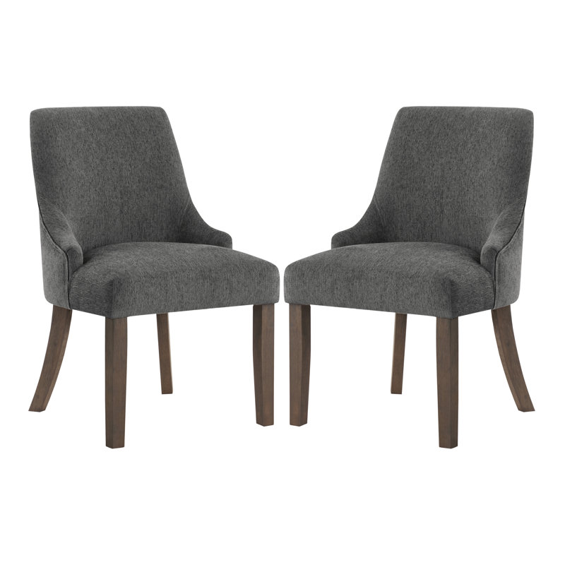 Chaise d'appoint Alzubair, Gris anthracite
